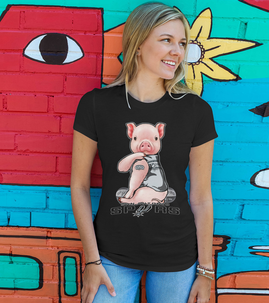 San Antonio Spurs Pig With Spurs T-Shirt