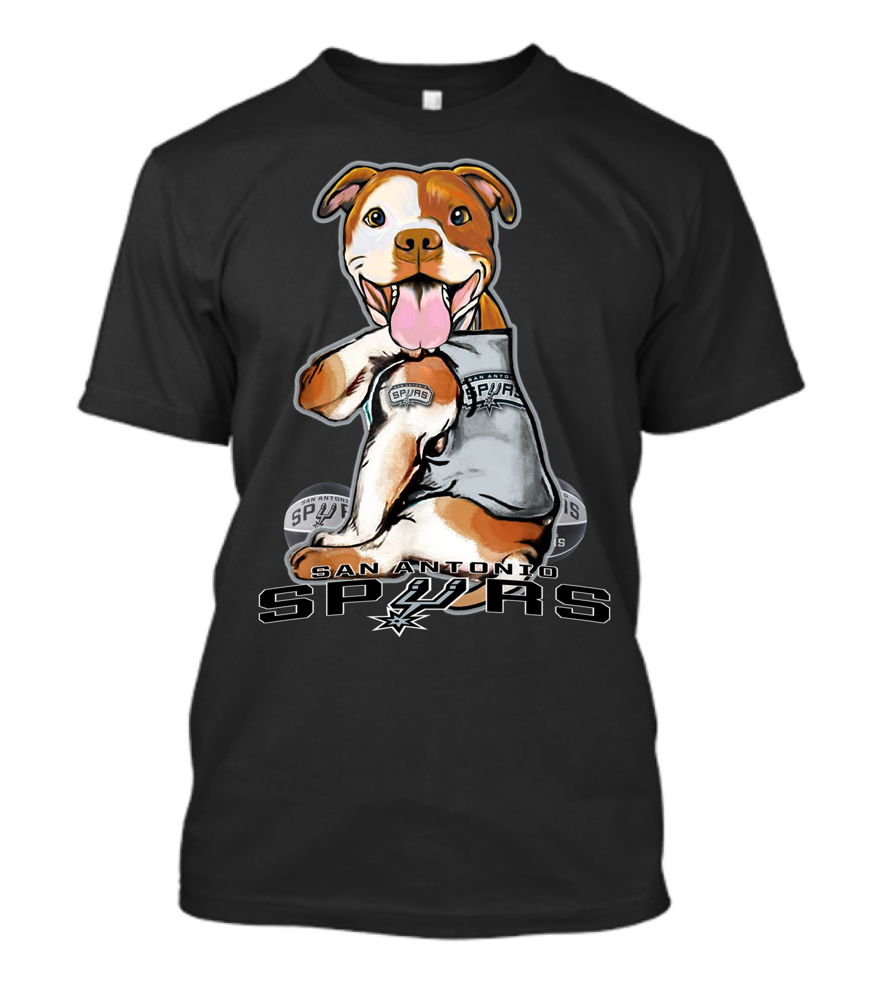 Pittbull San Antonio Spurs Team Spirit T-Shirt