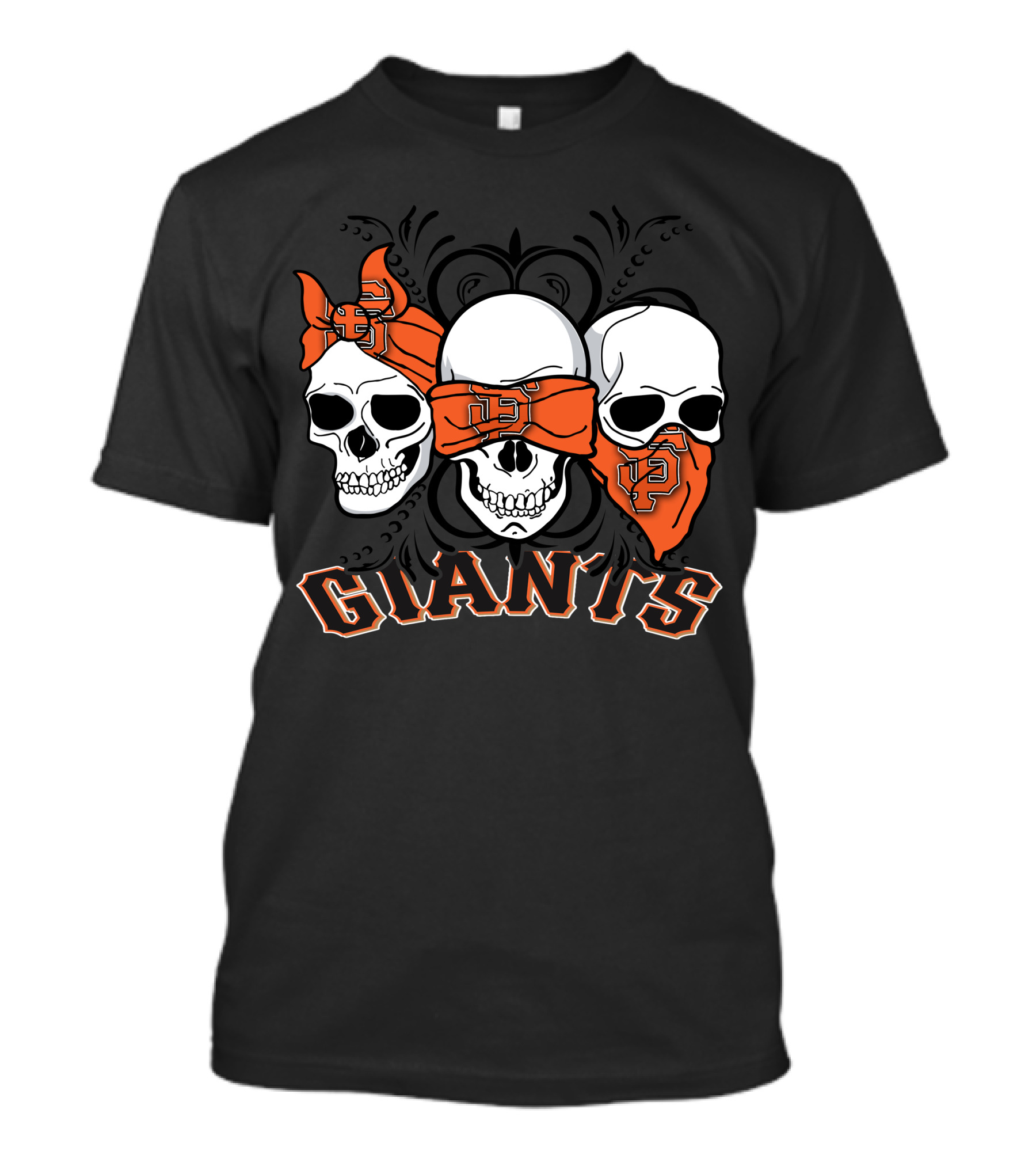 3 Skull Giants Bandana San Francisco T-Shirt