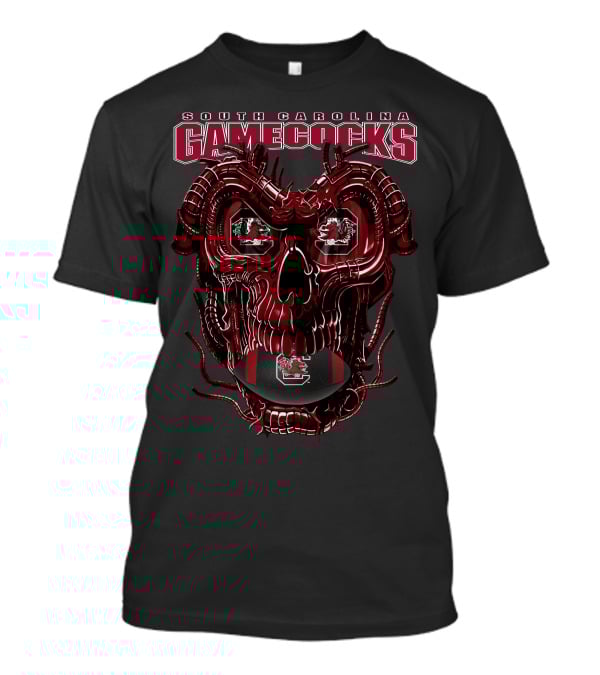 South Carolina Gamecocks Dragonskull Football T-Shirt