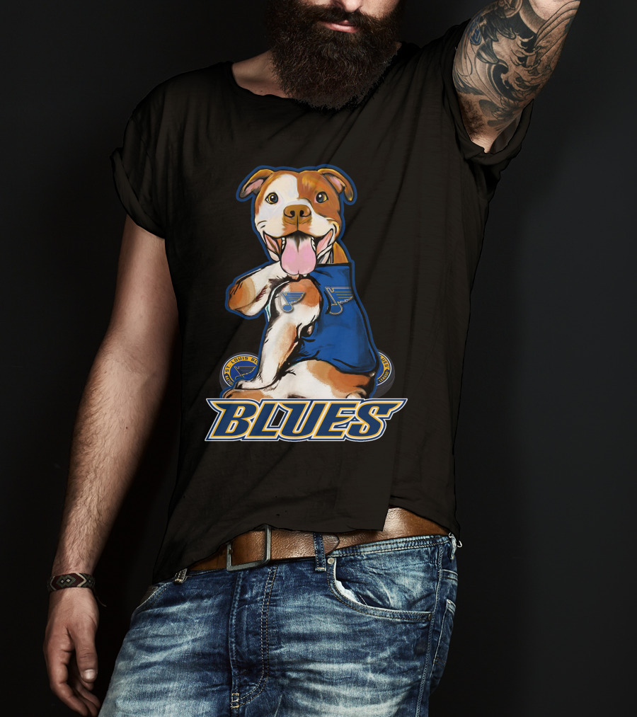 St. Louis Blues Pitbull Hockey Team T-Shirt