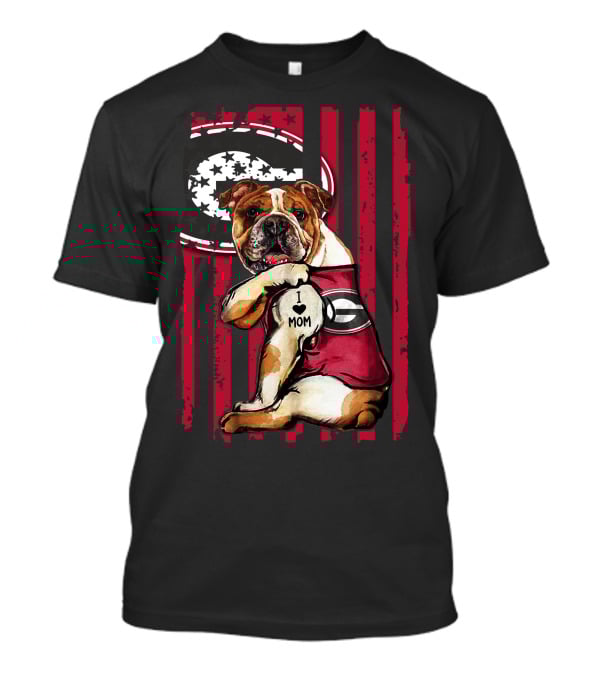 I ♥ Mom Georgia Bulldogs Bulldog Football Pride T-Shirt