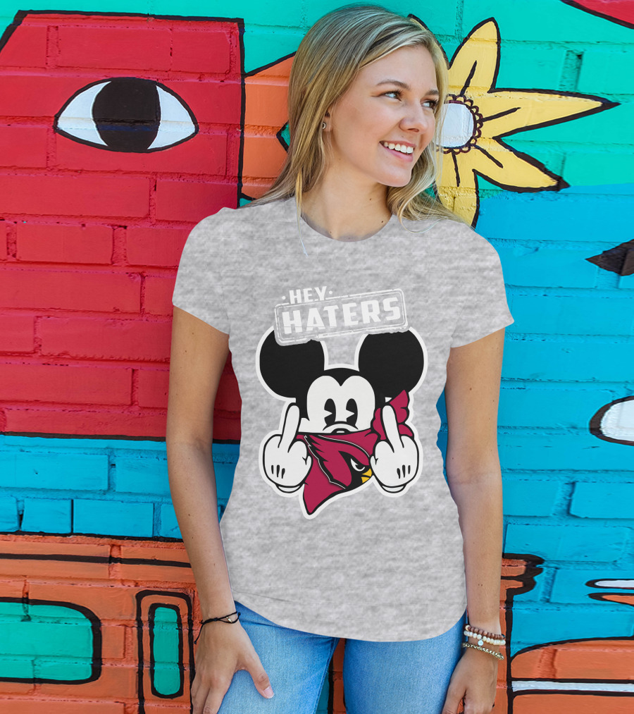 Hey Haters Mickey Arizona Cardinals T-Shirt