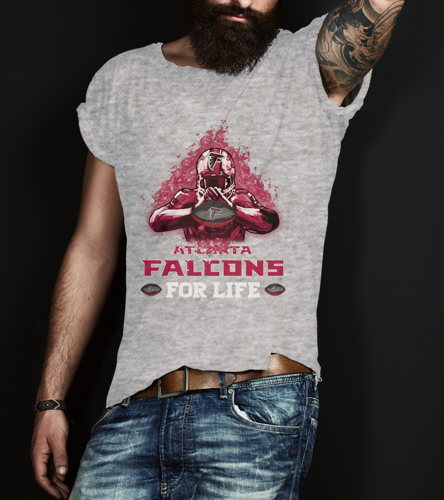 Atlanta Falcons For Life Football Player Armor T-Shirt
