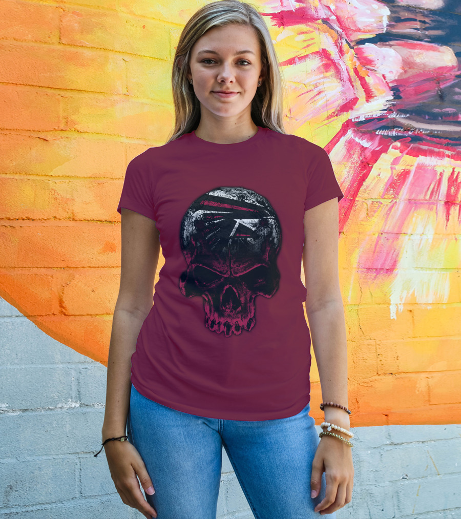 Atlanta Falcons Skull Emblem 67 T-Shirt