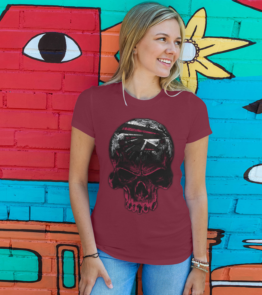 Atlanta Falcons Skull Emblem 67 T-Shirt