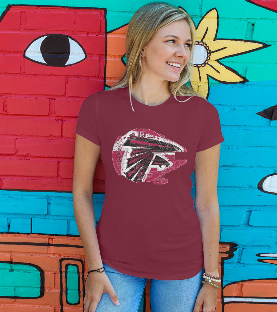 Atlanta Falcons Millennium Falcon 69 Spaceship T-Shirt