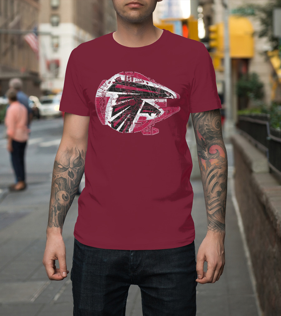 Atlanta Falcons Millennium Falcon 69 Spaceship T-Shirt
