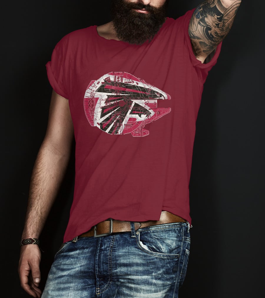Atlanta Falcons Millennium Falcon 69 Spaceship T-Shirt