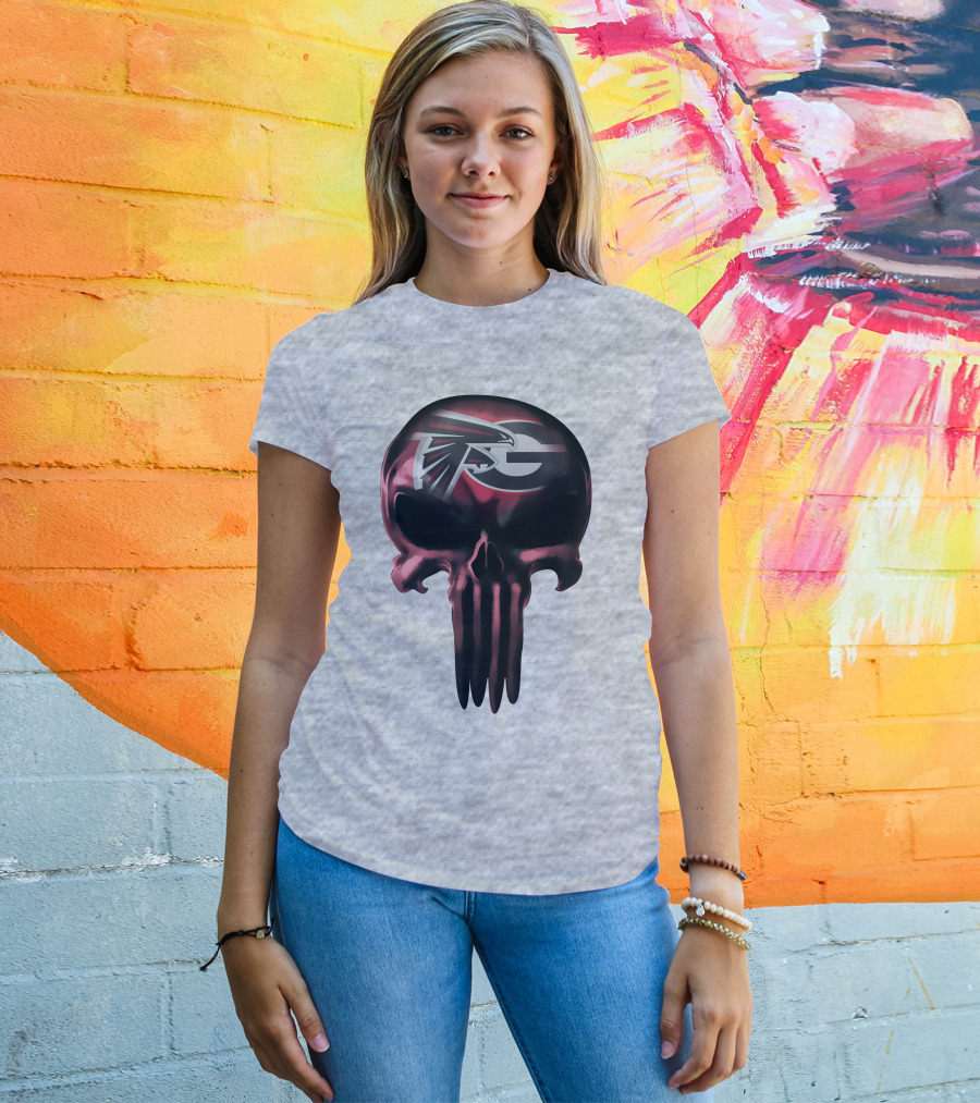 Atlanta Falcons G Logo Skull T-Shirt