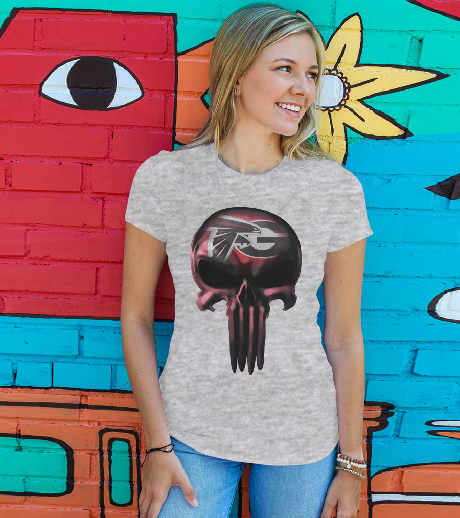 Atlanta Falcons G Logo Skull T-Shirt