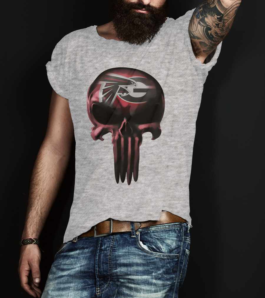 Atlanta Falcons G Logo Skull T-Shirt