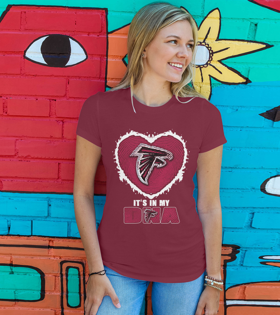 Atlanta Falcons Heart It's In My Dna T-Shirt