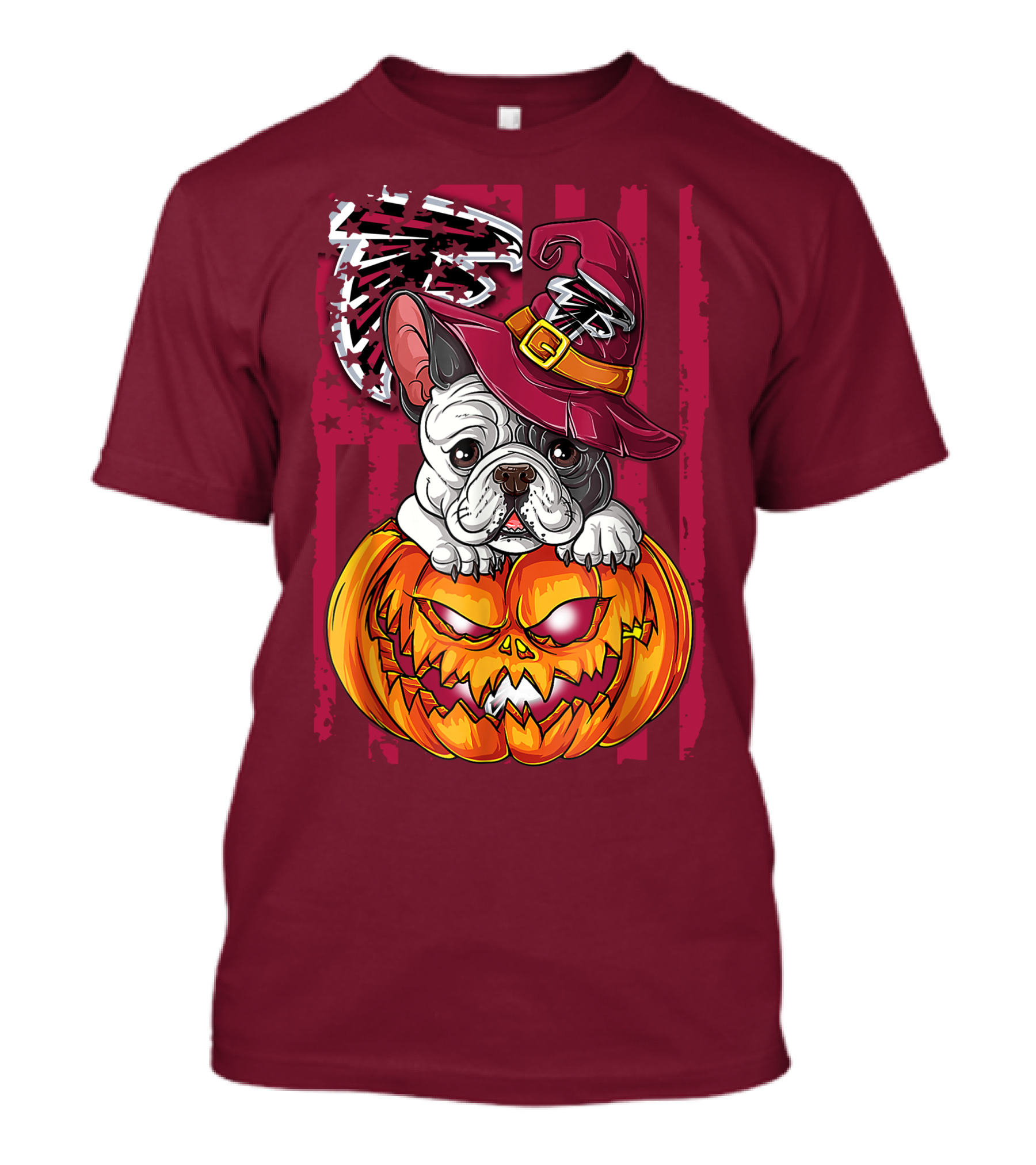 Hlw Bulldog Pumpkin Halloween Atlanta Falcons T-Shirt