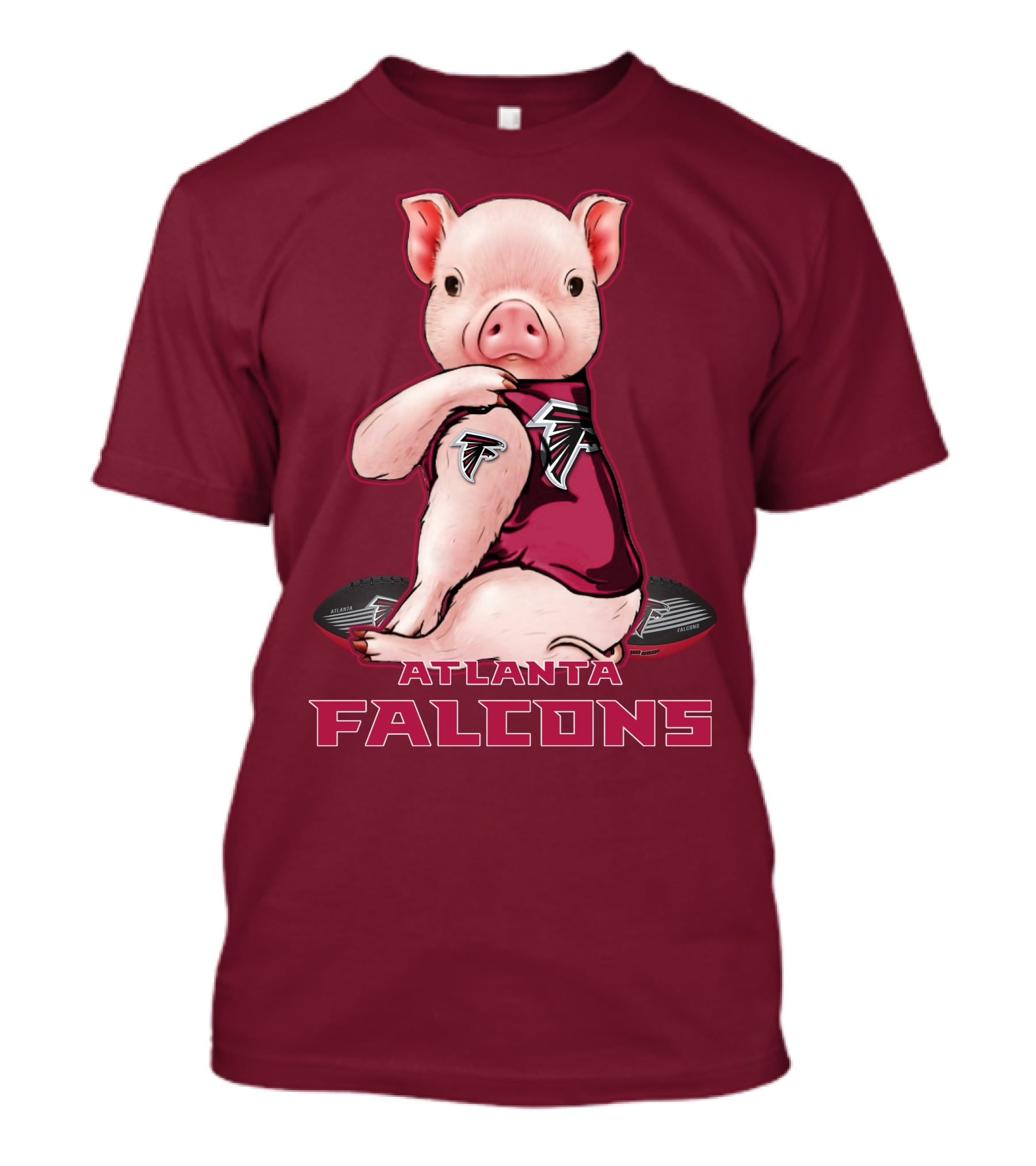 Atlanta Falcons Pig Mascot T-Shirt