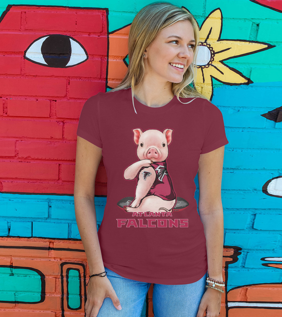 Atlanta Falcons Pig Mascot T-Shirt