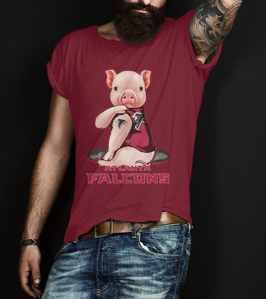 Atlanta Falcons Pig Mascot T-Shirt