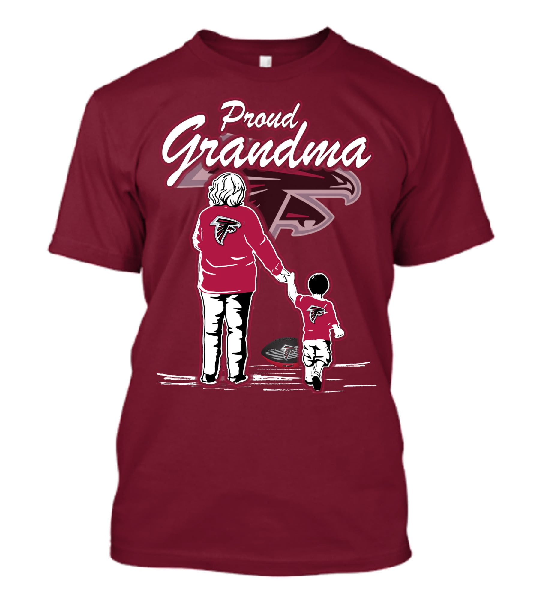 Proud Grandma Atlanta Falcons Football Family T-Shirt