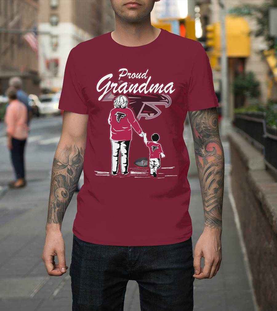 Proud Grandma Atlanta Falcons Football Family T-Shirt