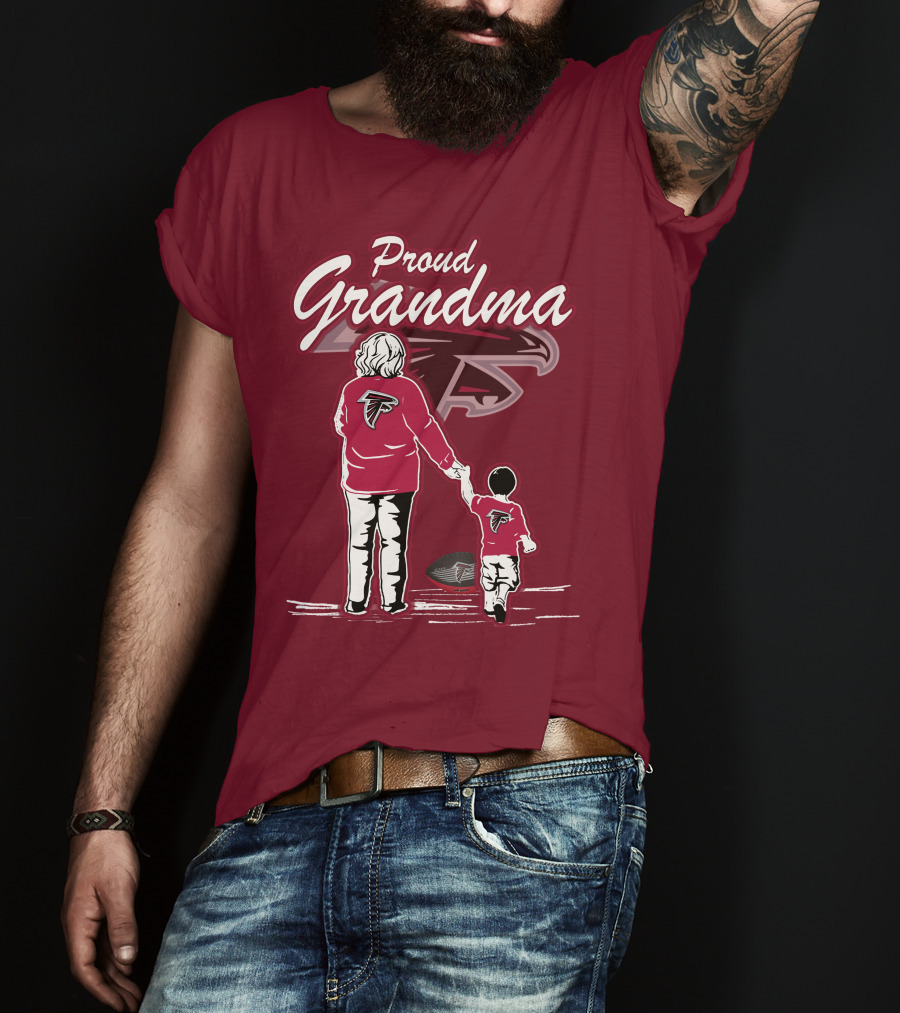 Proud Grandma Atlanta Falcons Football Family T-Shirt