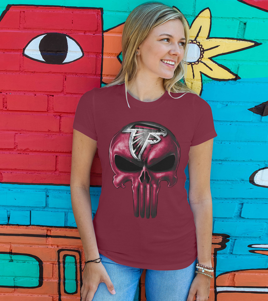 Atlanta Falcons Skull T-Shirt