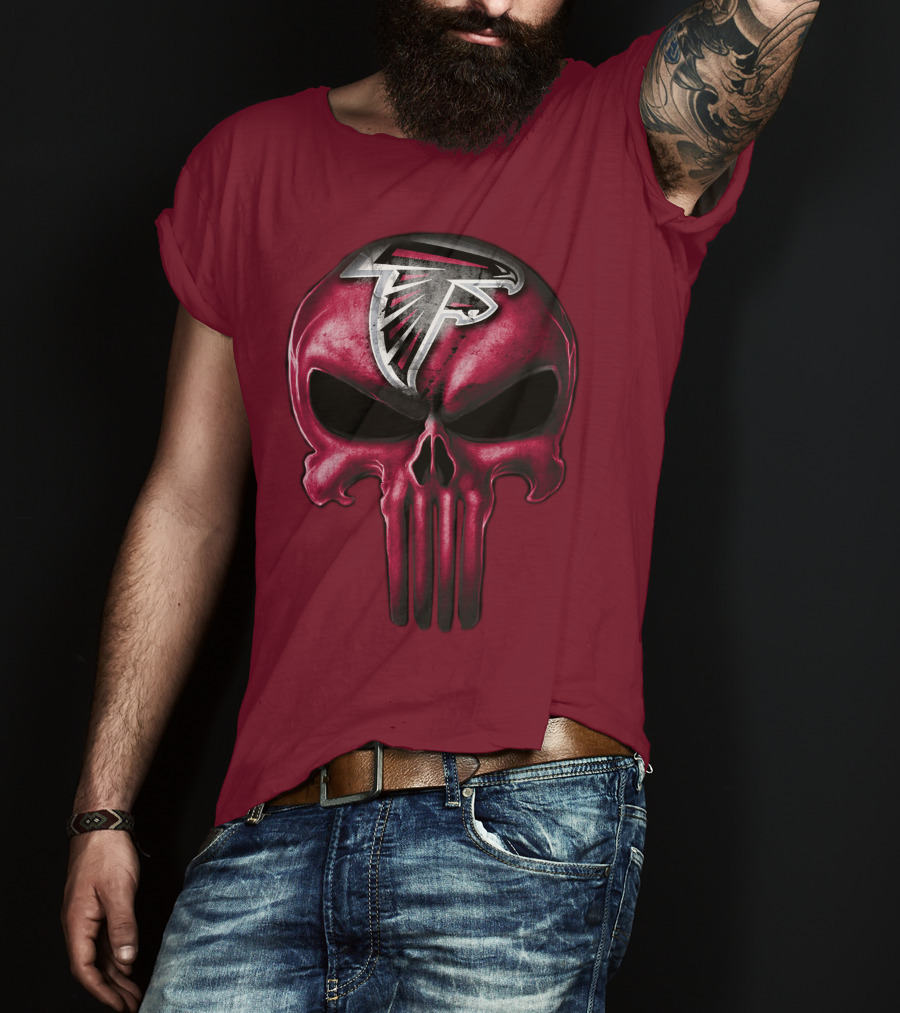 Atlanta Falcons Skull T-Shirt