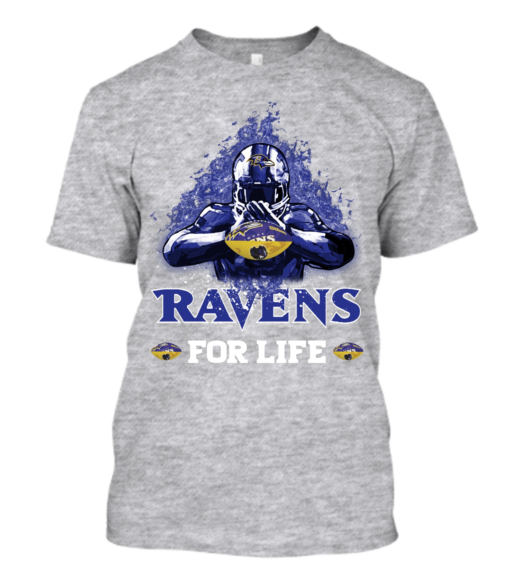 Ravens For Life Baltimore Football Enthusiast Loyalty T-Shirt