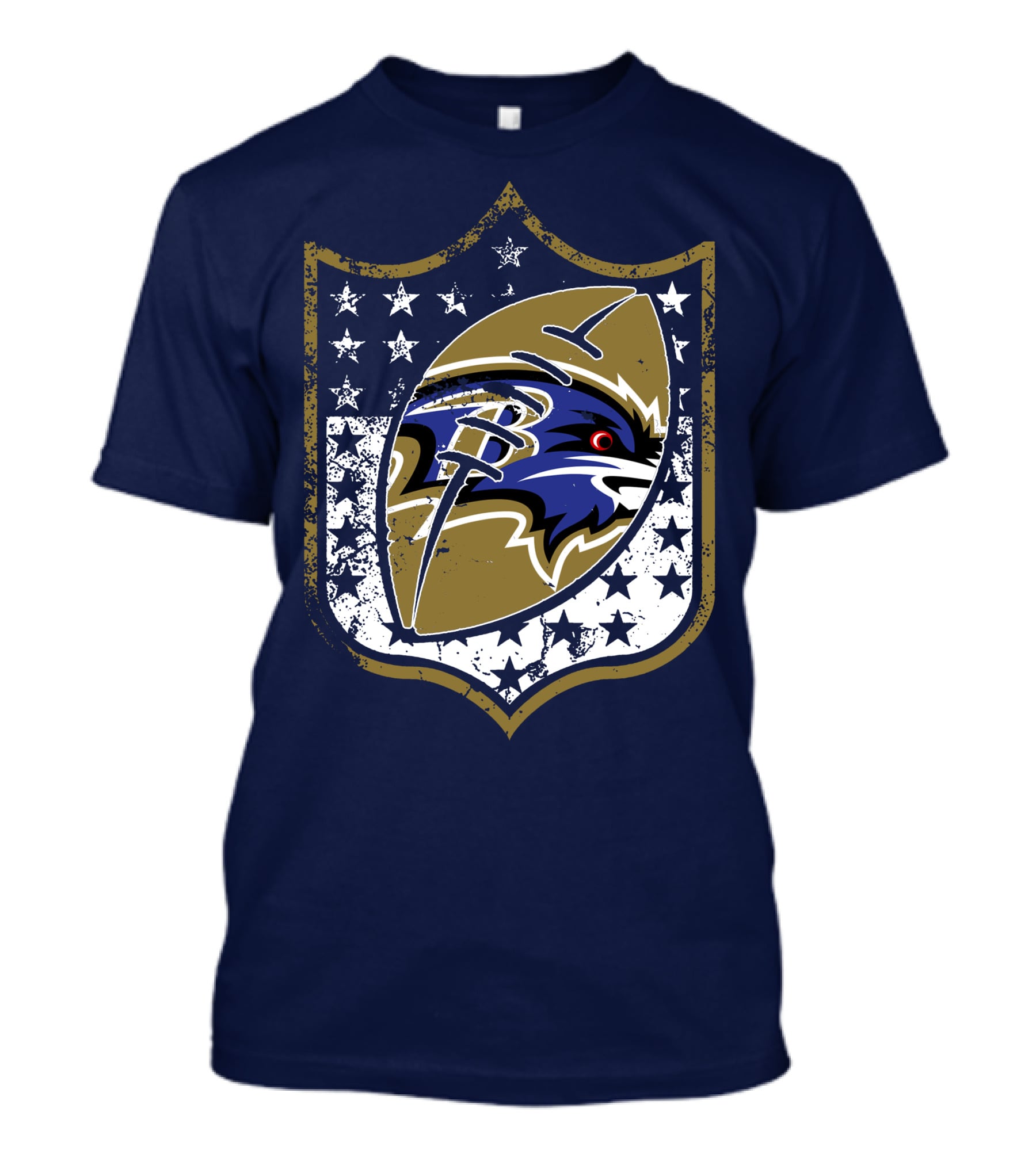 Baltimore Ravens 45 Stars Shield T-Shirt