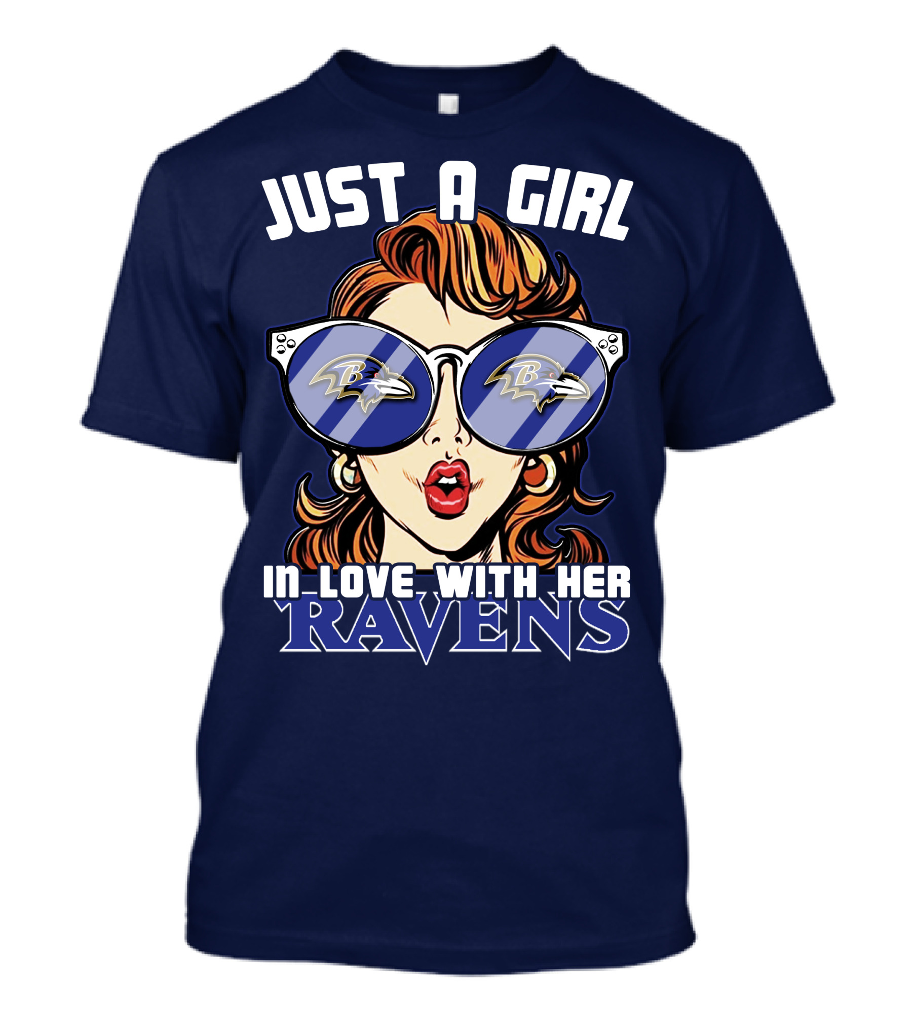 Just A Girl IN Love With Her Ravens T-Shirt