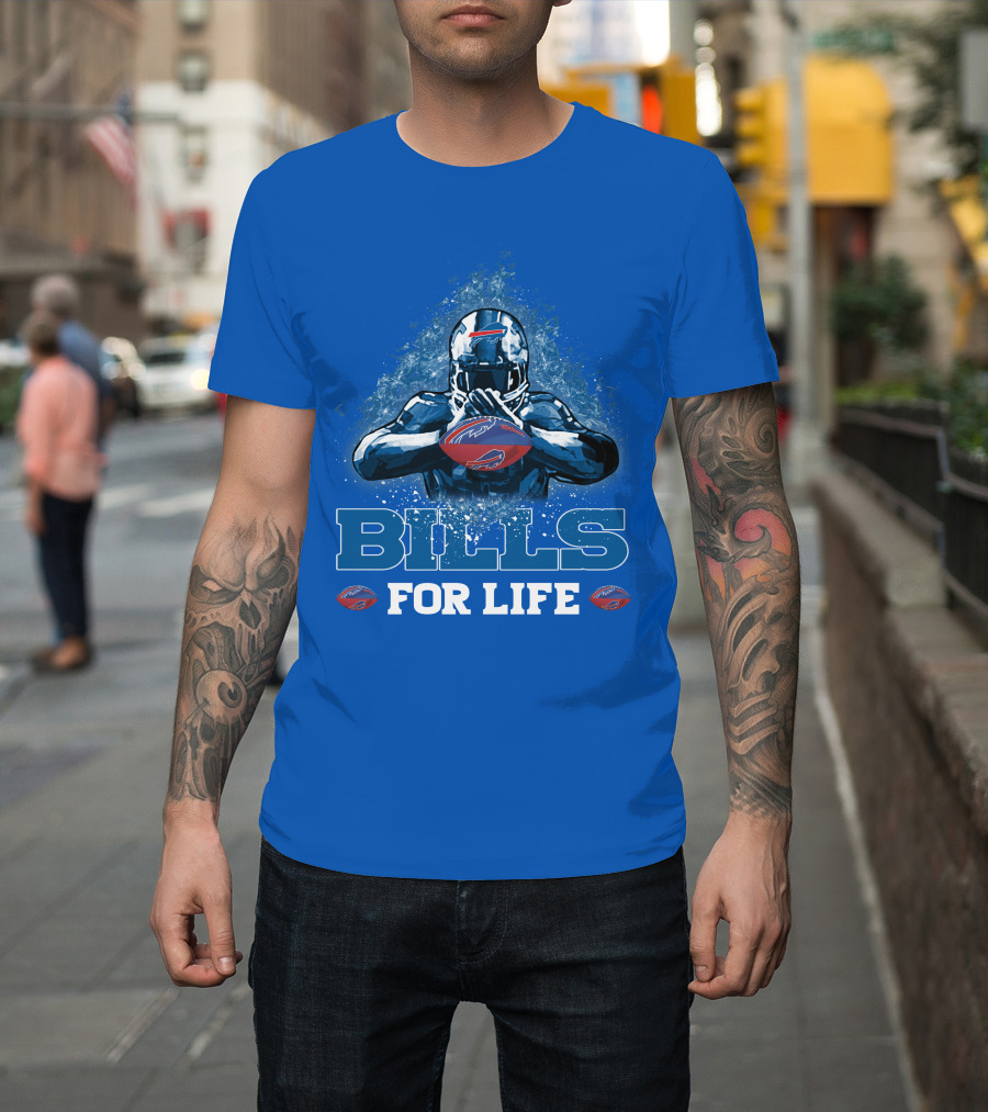 Bills For Life Buffalo Bills Fan Spirit T-Shirt