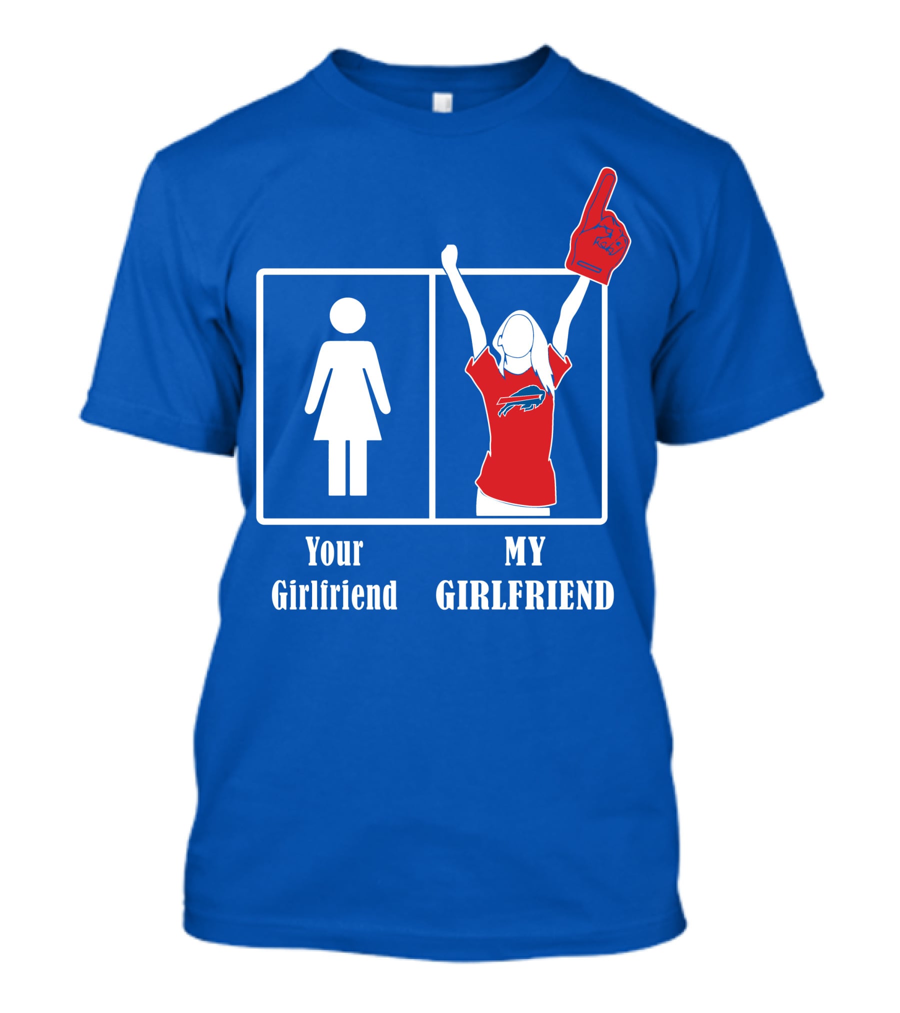 Buffalo Bills My Girlfriend Number One Fan T-Shirt