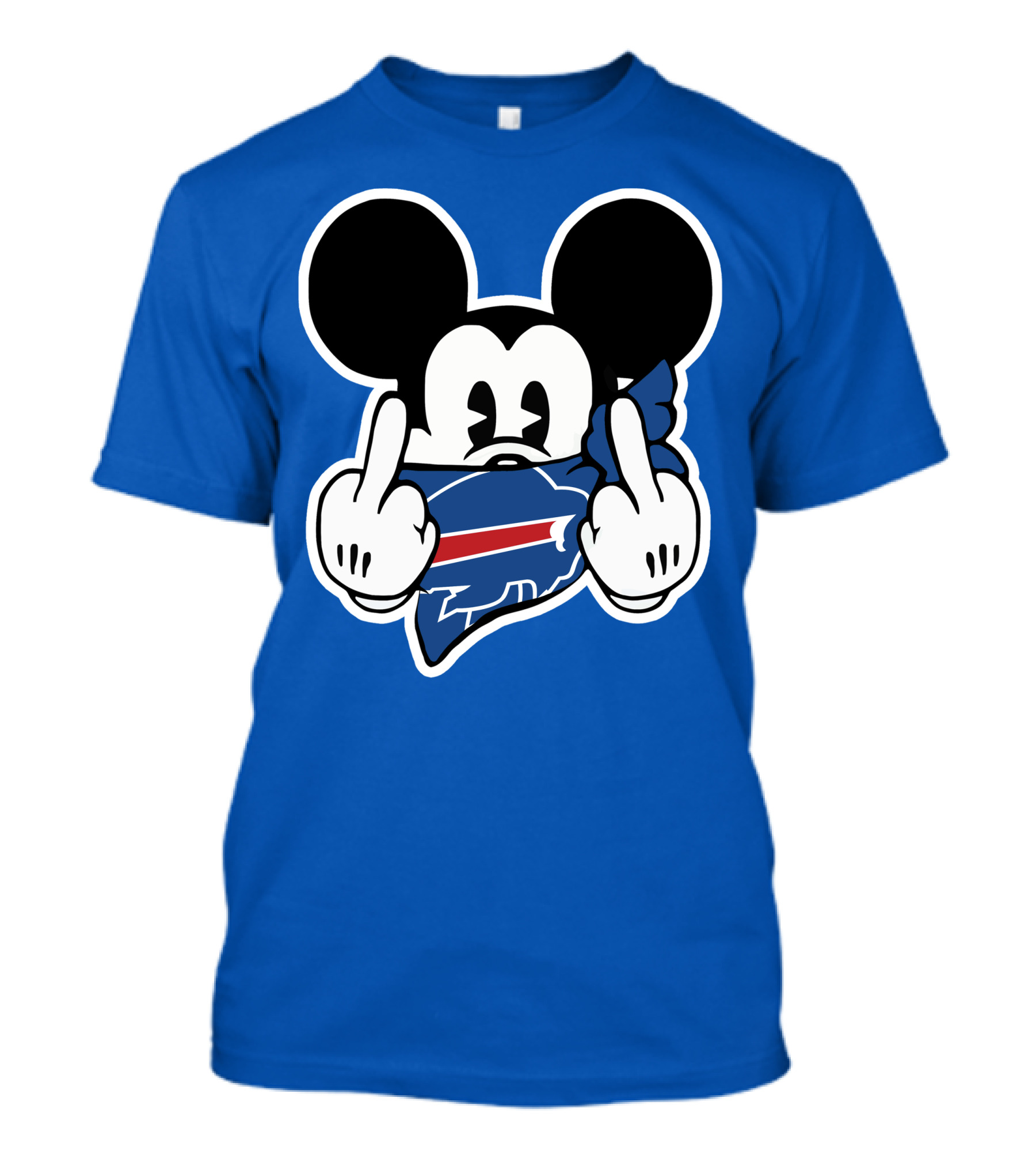 Buffalo Bills Mickey Mouse Middle Finger T-Shirt