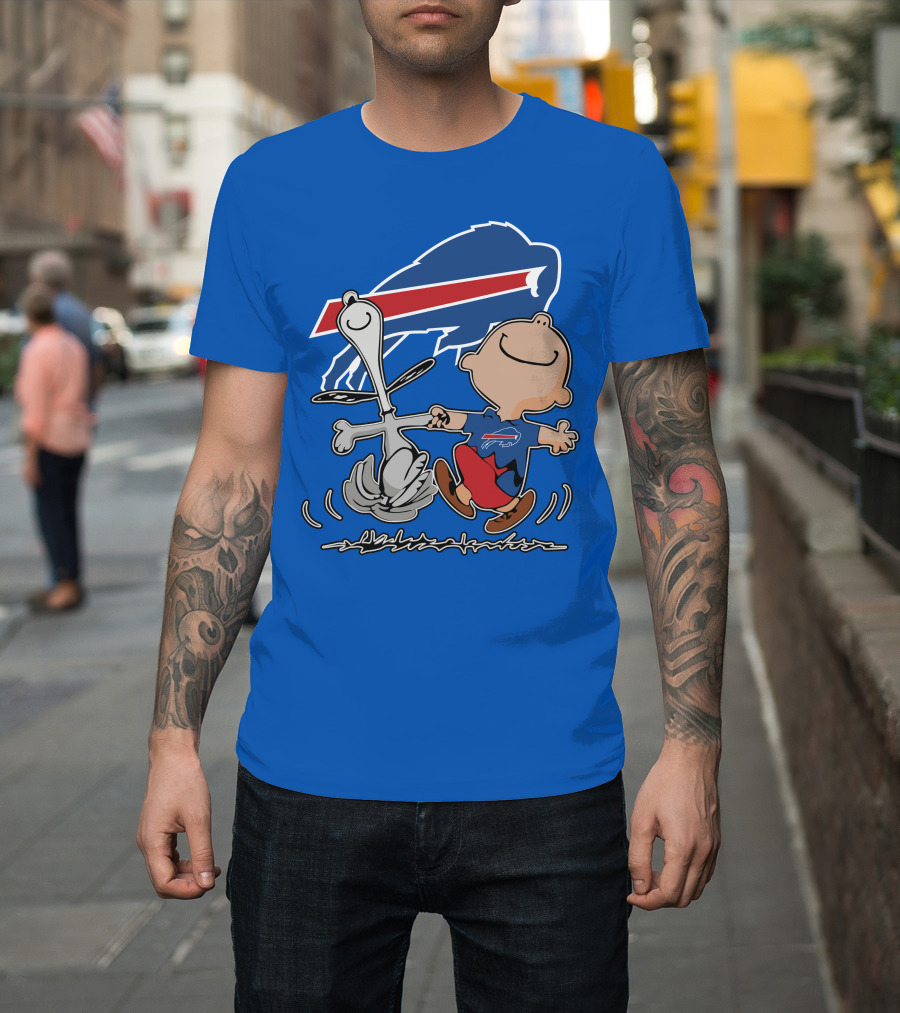 Buffalo Bills Peanuts Dancing Snoopy T-Shirt