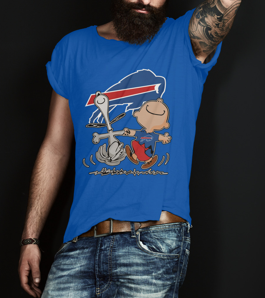 Buffalo Bills Peanuts Dancing Snoopy T-Shirt