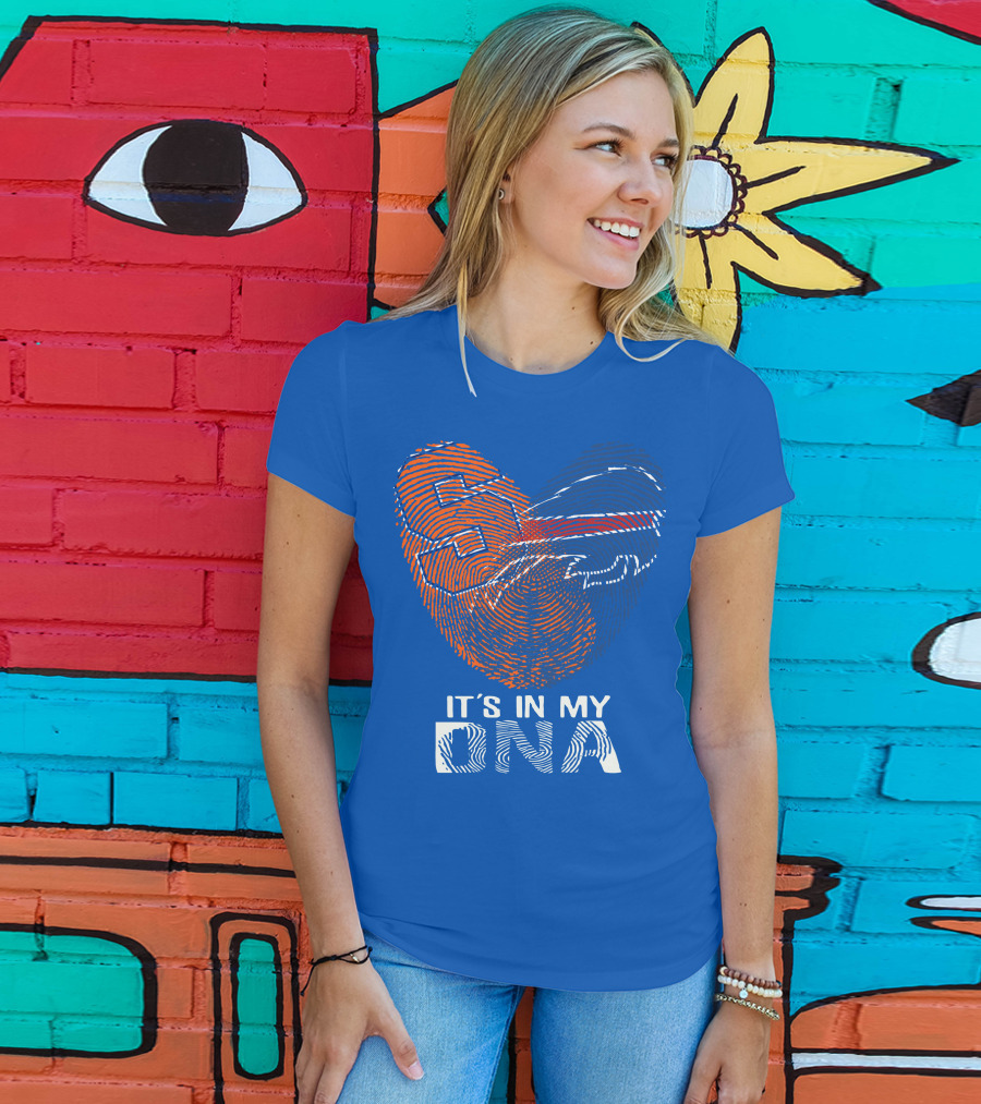 Buffalo Bills It's In My Dna Fingerprint Heart T-Shirt