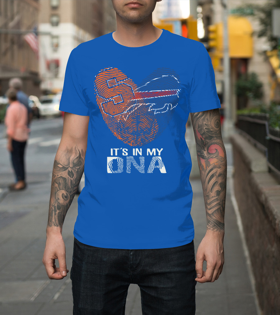 Buffalo Bills It's In My Dna Fingerprint Heart T-Shirt