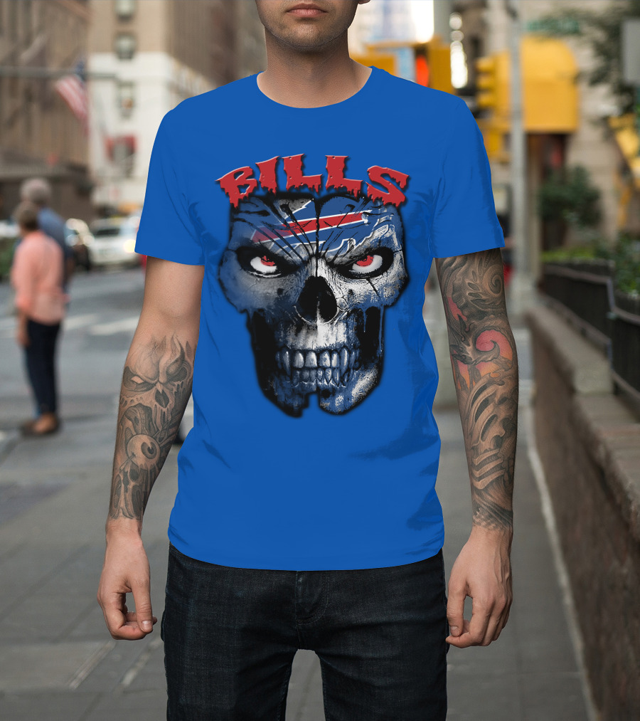 Buffalo Bills Skull Logo T-Shirt