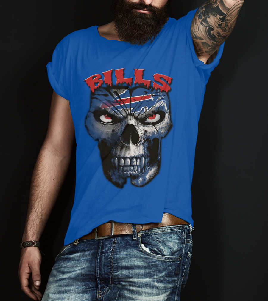 Buffalo Bills Skull Logo T-Shirt