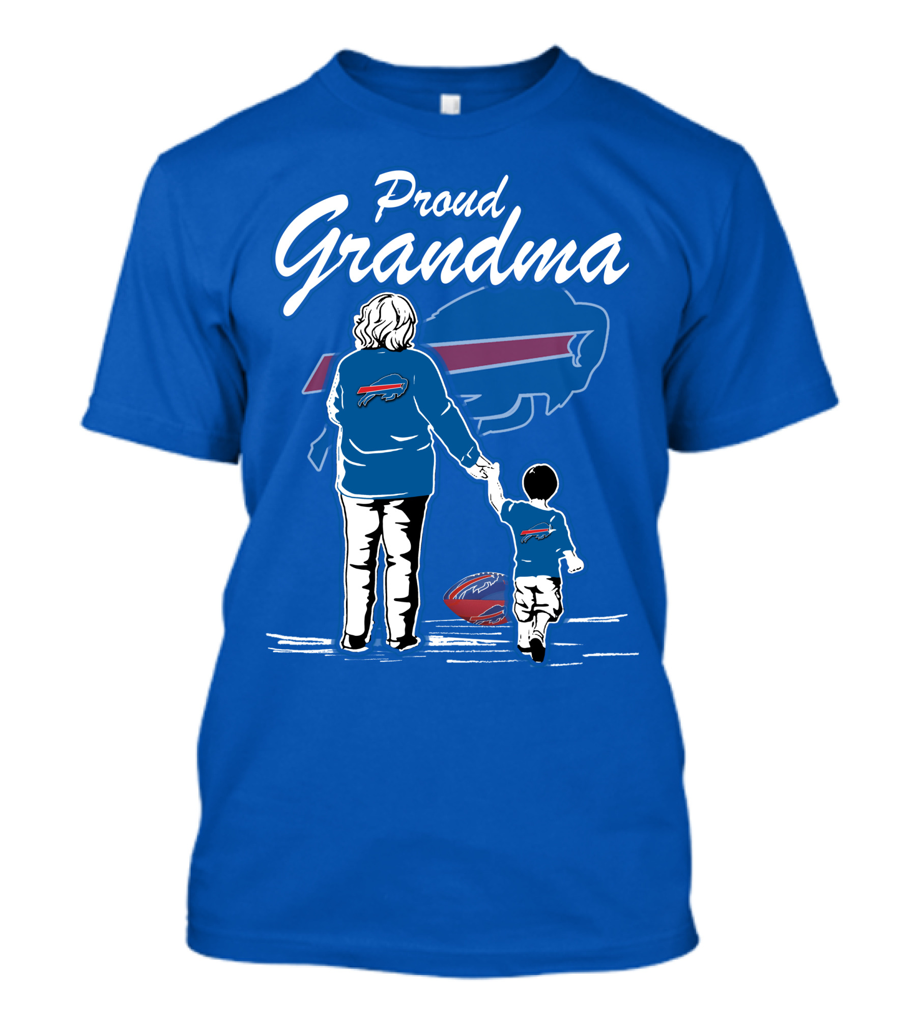 Proud Grandma Buffalo Bills Family Fan Love Football Generations T-Shirt