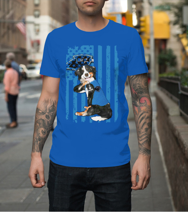 Shirt: Border Collie I Love Mom Carolina Panthers T-Shirt Border Collie I Love Mom Carolina Panthers T-Shirt