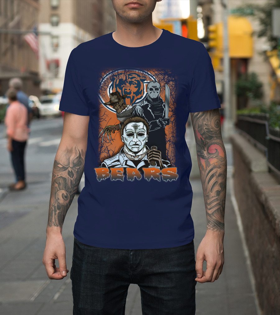 Chicago Bears Horror Icons Bear T-Shirt