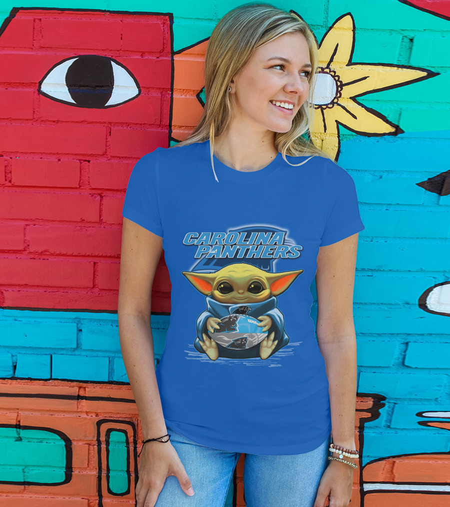 Carolina Panthers Yoda Football Fan T-Shirt