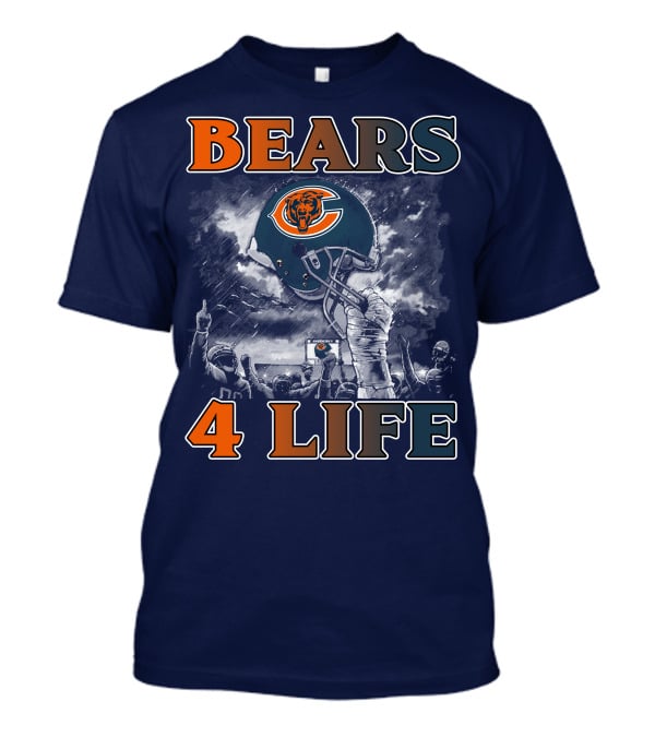 Bears 4 Life Chicago Bears Helmet Celebration T-Shirt