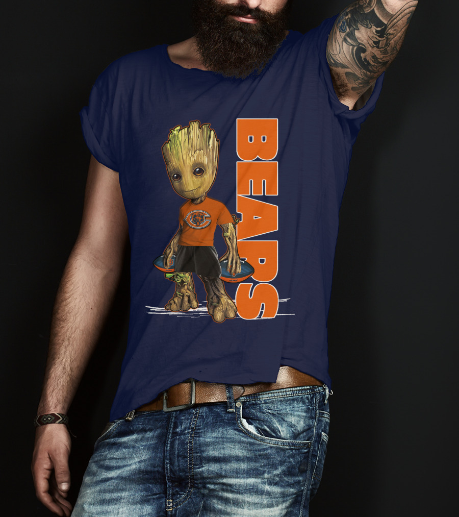 Groot Bears Chicago Nfl Football Fan T-Shirt
