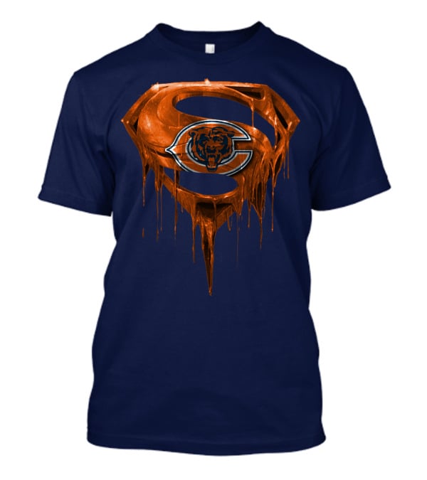 Superman Chicago Bears Logo Combination T-Shirt