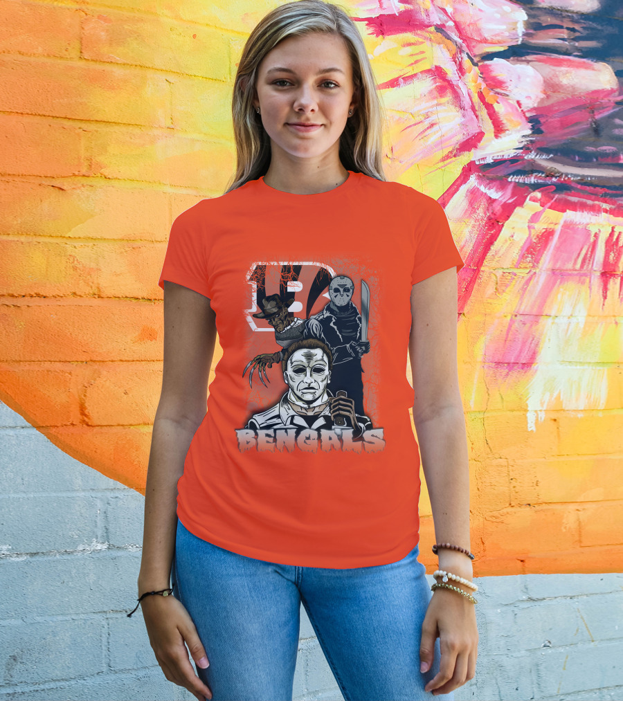 Cincinnati Bengals Horror Icons T-Shirt