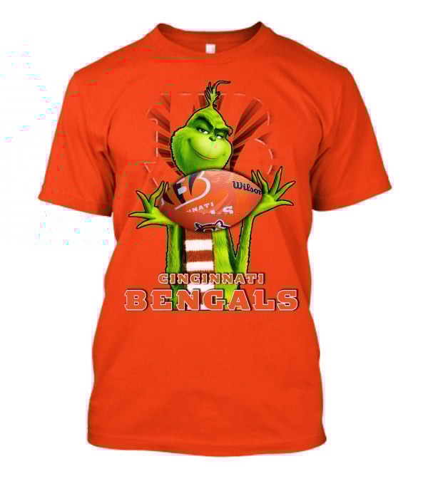 Grinch Cincinnati Bengals Football Nfl Wilson Ball T-Shirt