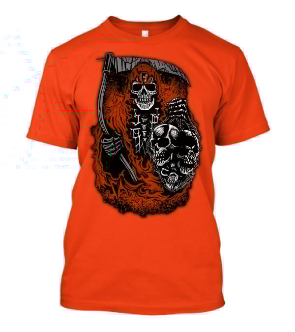 Cincinnati Bengals Reaper Skull T-Shirt