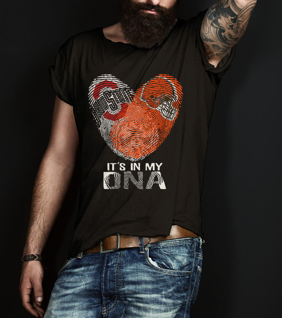 It's In My Dna Cleveland Browns Ohio State Buckeyes T-Shirt