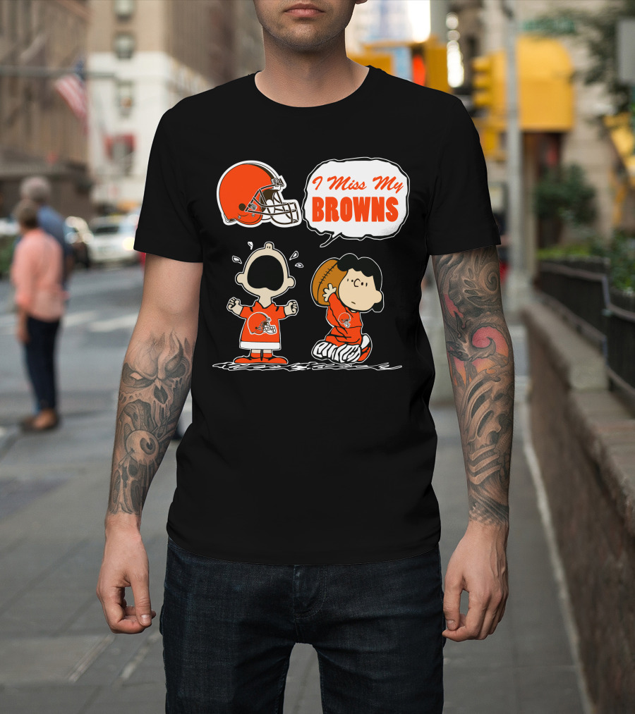I Miss My Cleveland Browns 67 Football Fan Nostalgia T-Shirt